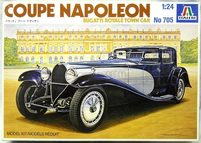 Italeri 1/24 Bugatti Royal Town Car Coupe Napoleon, 705 plastic model kit